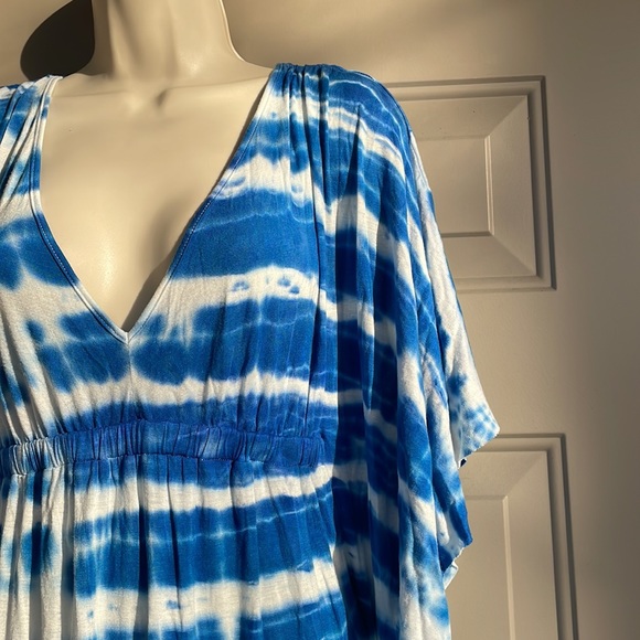 Fighting Eel size Small Boho Style Tie Dye Maxi Dress - Picture 3 of 4